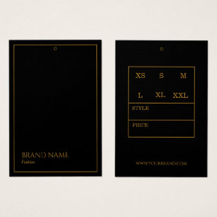 Golden Lux Modern Hang Labels Visitekaartje