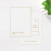 Golden Lux White Modern Hang Labels Visitekaartje (Bureau)