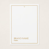 Golden Lux White Modern Hang Labels Visitekaartje (Voorkant)