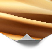 Golden luxepatroon met metallisch luster poster (Hoek)