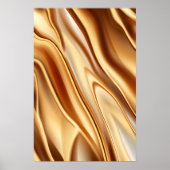 Golden luxepatroon met metallisch luster poster (Voorkant)