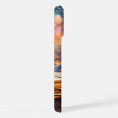 golden luxury car in a desert landscape iPhone hoesje (Rechterkant)