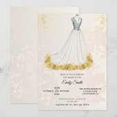 Golden Luxury Elegant Glam Vrijgezellenfeest Kaart (Voorkant / Achterkant)