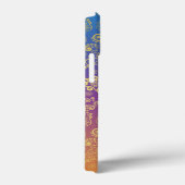 Golden Luxury Paisley op blauw, Paars en Oranje Case-Mate iPhone Case (Achterkant / Rechts)