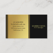 Golden Luxury Visitekaartje (Achterkant)