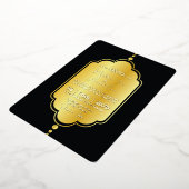 Golden Luxury Wedding Invitation Kaart Gold Foil (Gedraaid)