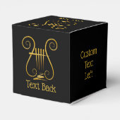 Golden Lyre Bedankdoosjes (Achterkant)