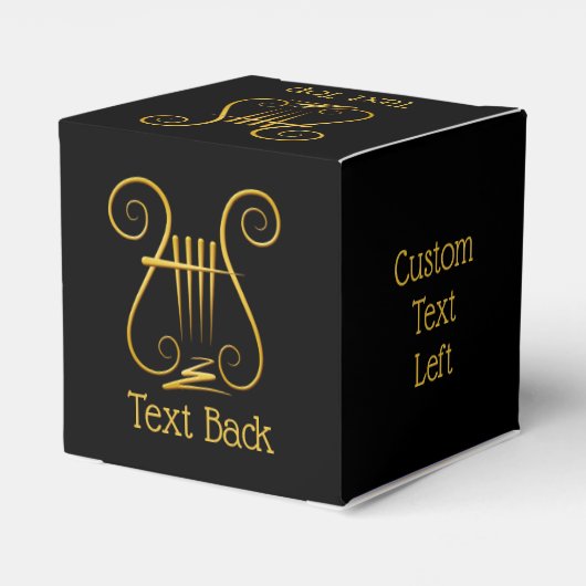 Golden Lyre Bedankdoosjes (Achterkant)