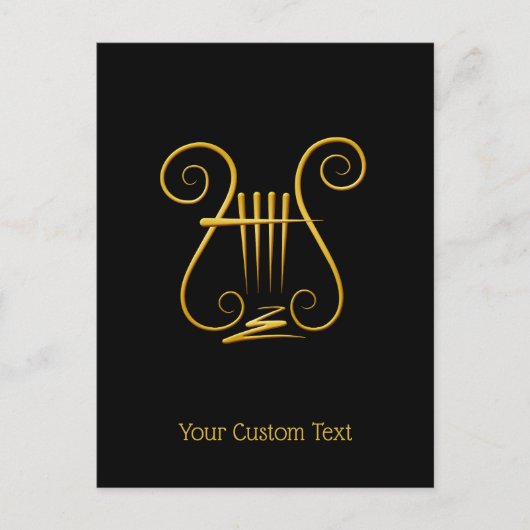Golden Lyre Briefkaart (Voorkant)