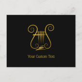 Golden Lyre Briefkaart (Voorkant)