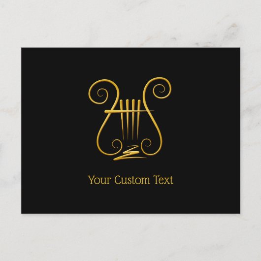 Golden Lyre Briefkaart (Voorkant)