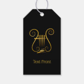 Golden Lyre Cadeaulabel (Voorkant)