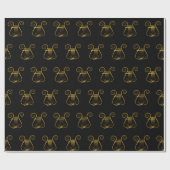 Golden Lyre Cadeaupapier (Vlak)