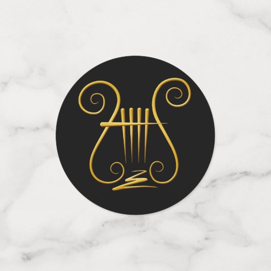 Golden Lyre Confetti (Kleine voorkant)