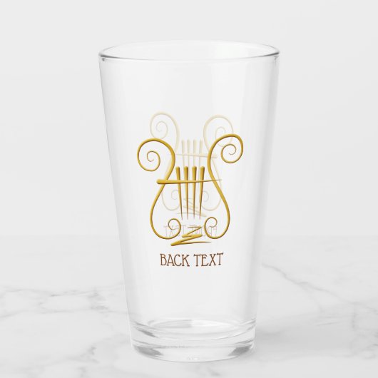 Golden Lyre Glas (Achterkant)