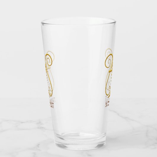 Golden Lyre Glas (Links)
