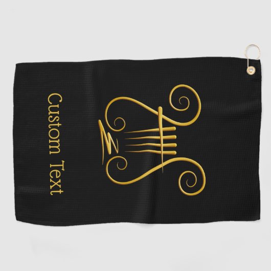 Golden Lyre Golfhanddoek (Horizontaal)