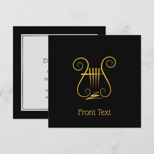 Golden Lyre Kaart (Voorkant / Achterkant)