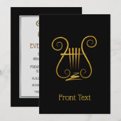 Golden Lyre Kaart (Voorkant / Achterkant)