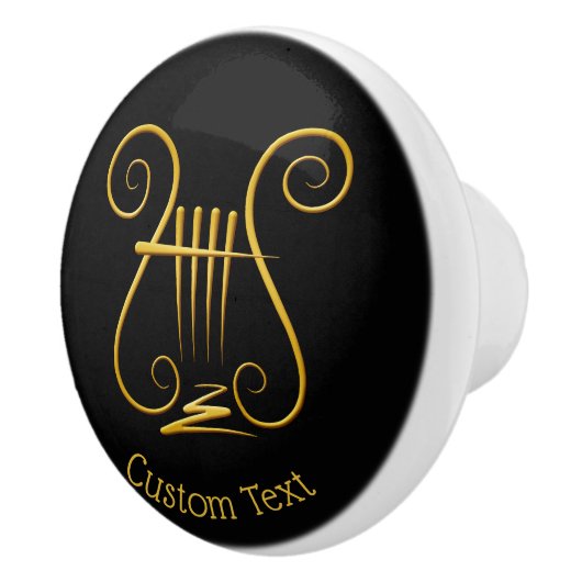 Golden Lyre Keramische Knop (Rechts)