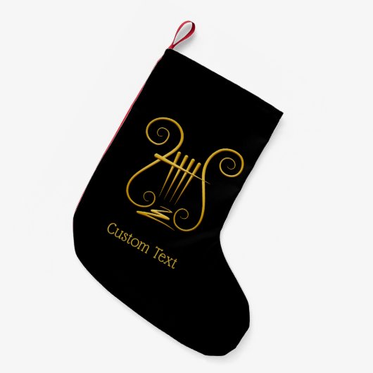 Golden Lyre Kleine Kerstsok (Voorkant (Hangend))