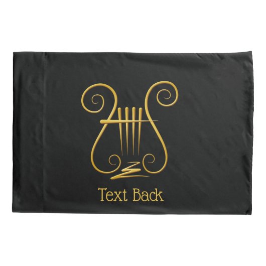 Golden Lyre Kussensloop (Achterkant)