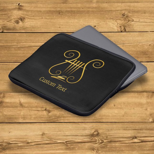 Golden Lyre Laptop Sleeve (Creator heeft geüpload)