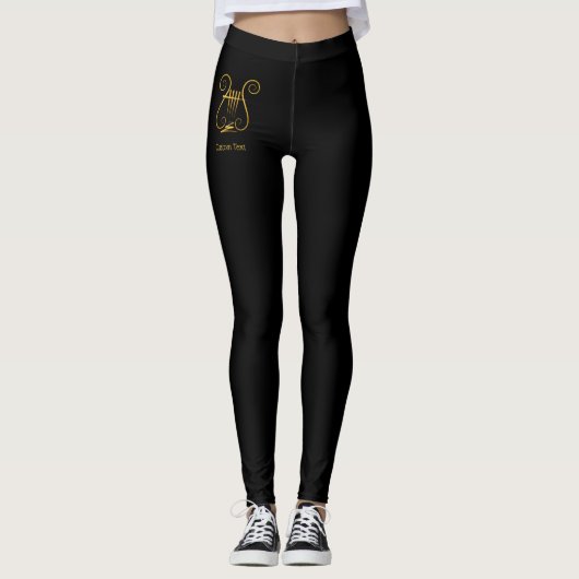 Golden Lyre Leggings (Voorkant)