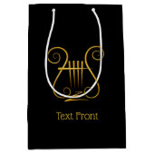 Golden Lyre Medium Cadeauzakje (Voorkant)