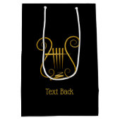 Golden Lyre Medium Cadeauzakje (Achterkant)