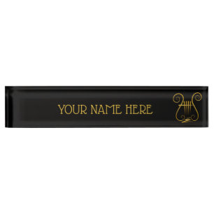Golden Lyre Naambordje