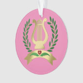 Golden lyre ornament (voorkant)