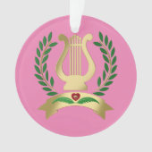Golden lyre ornament (voorkant)