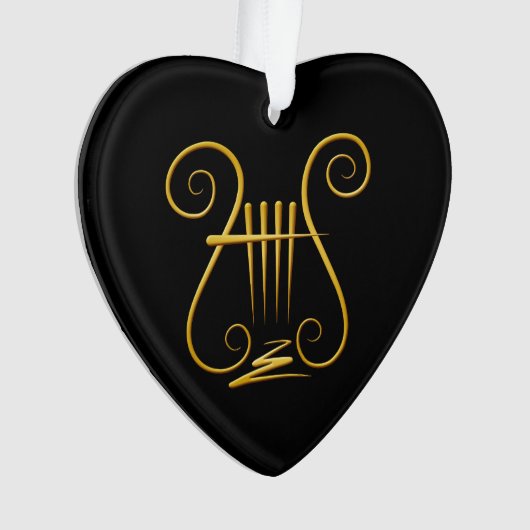 Golden Lyre Ornament (voorkant)