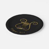 Golden Lyre Papieren Bordje (Gekanteld)