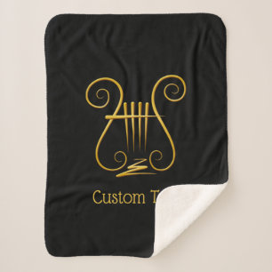 Golden Lyre Sherpa Deken