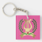 Golden lyre sleutelhanger (Voorkant)