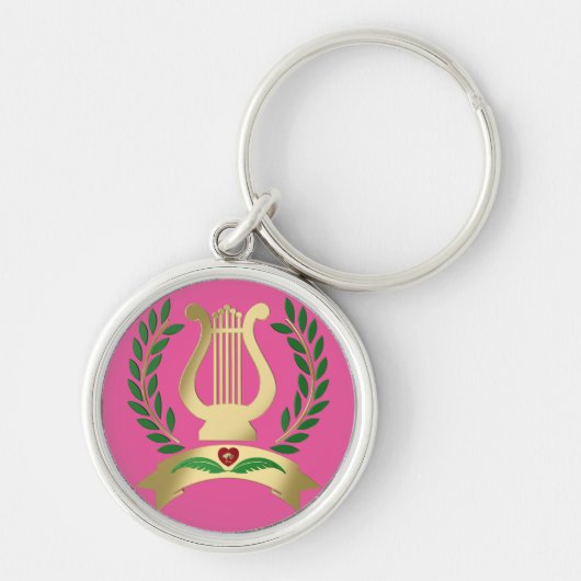Golden lyre sleutelhanger (Voorkant)