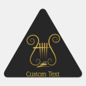 Golden Lyre Sticker (Voorkant)