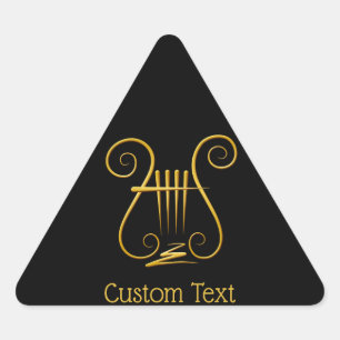 Golden Lyre Sticker