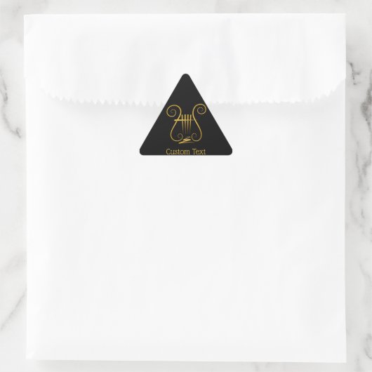 Golden Lyre Sticker (Tas)