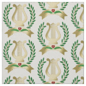 Golden lyre stof (Swatch)