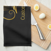 Golden Lyre Theedoek (Quarter Fold)