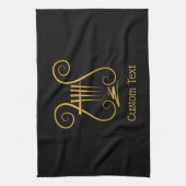 Golden Lyre Theedoek (Verticaal)