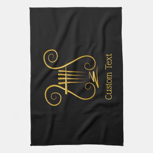 Golden Lyre Theedoek (Verticaal)