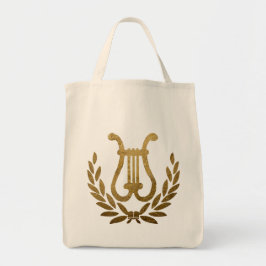 Golden Lyre tote Bag