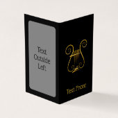 Golden Lyre Visitekaartje (Buitenkant)