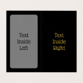 Golden Lyre Visitekaartje (Binnenkant ongevouwen)