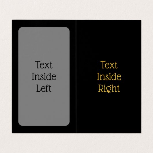 Golden Lyre Visitekaartje (Binnenkant ongevouwen)