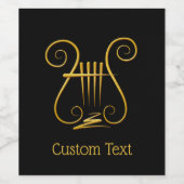 Golden Lyre Wijn Etiket (Enkel label)